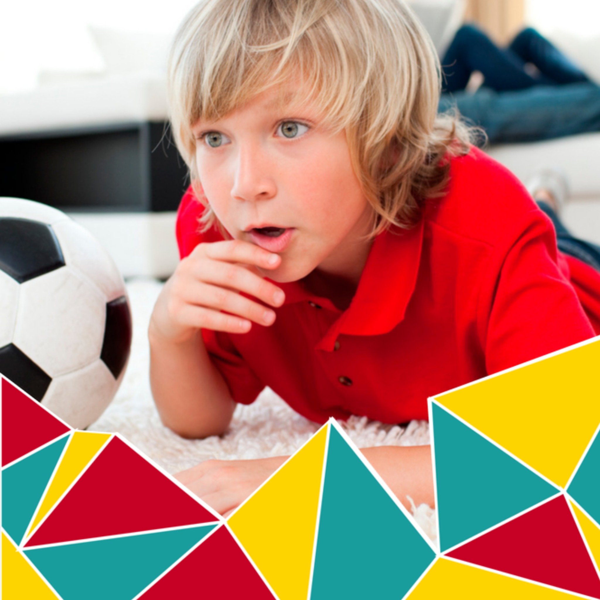 Greetz Vierkante kaart met eigen foto en vlakken Vierkant