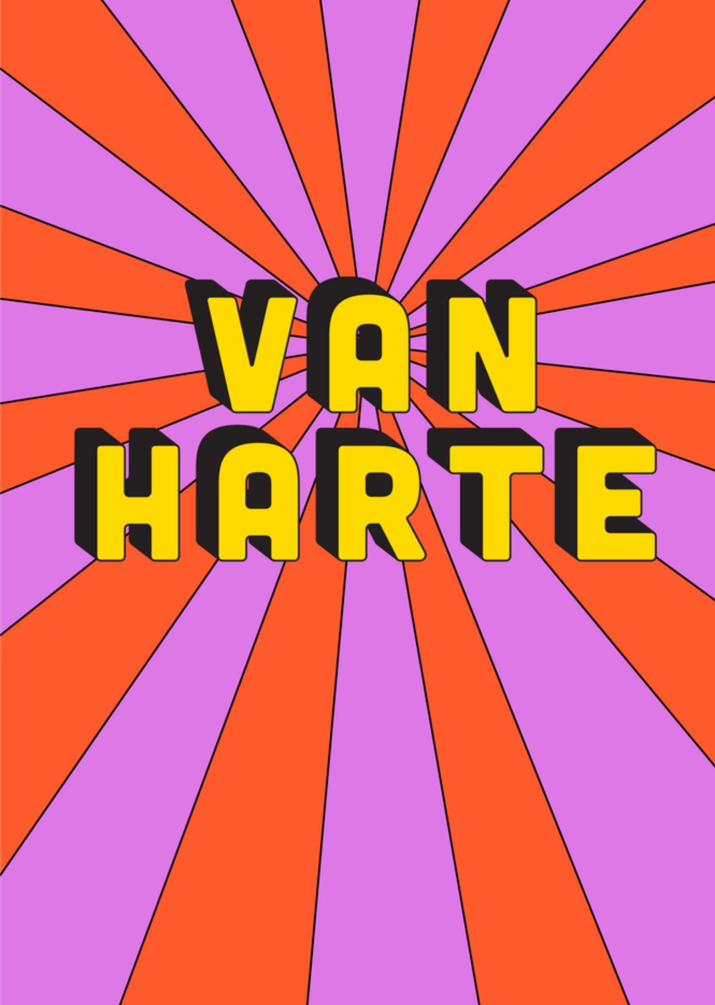 Greetz Verjaardagskaart van harte Standard Card