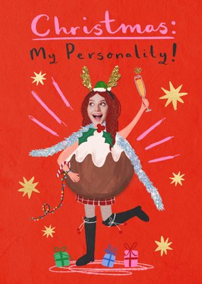 Greetz | Kerstkaart | Aanpasbare Foto | Christmas: my personality