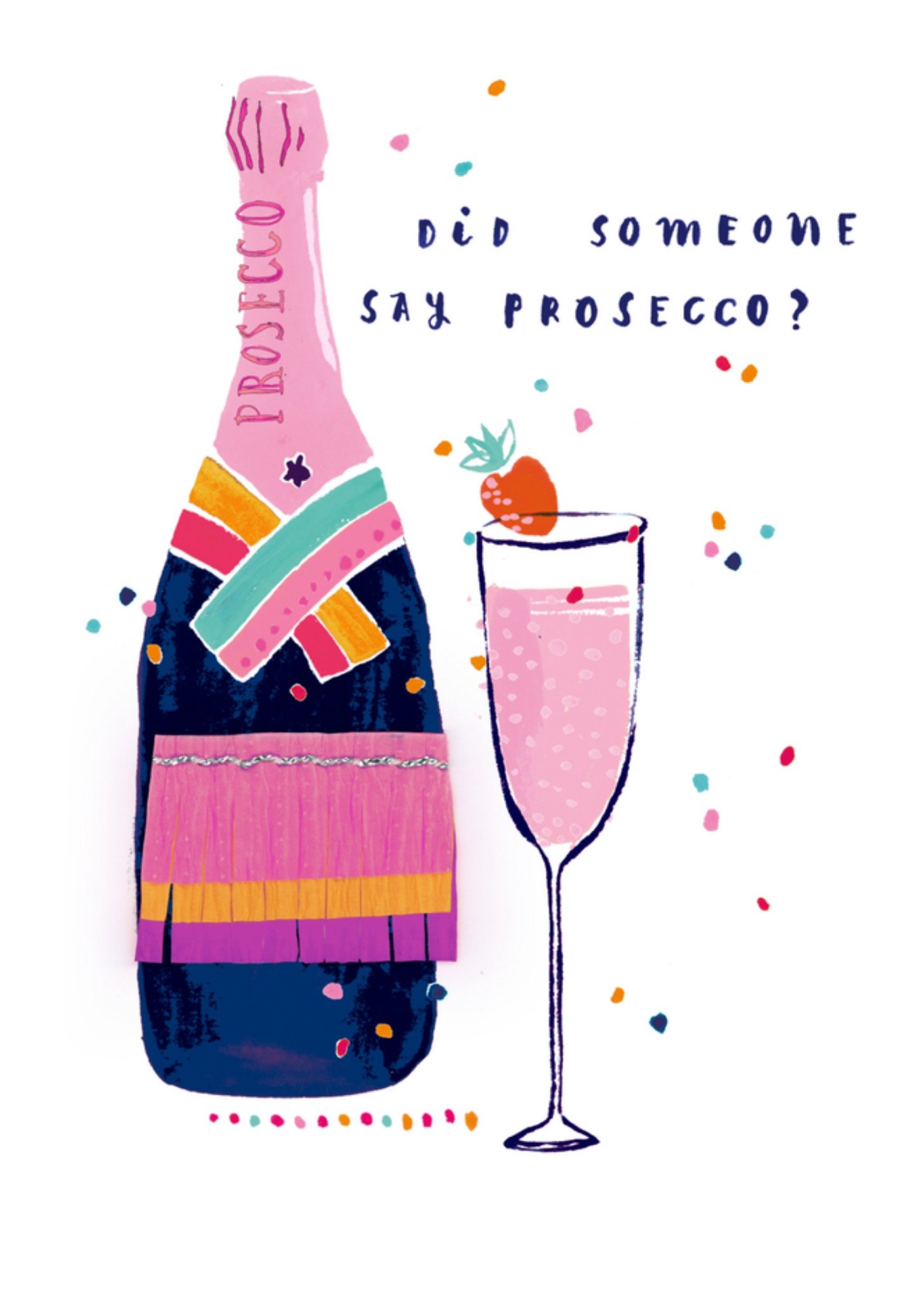 Verjaardagskaart Prosecco Kaart Hotchpotch