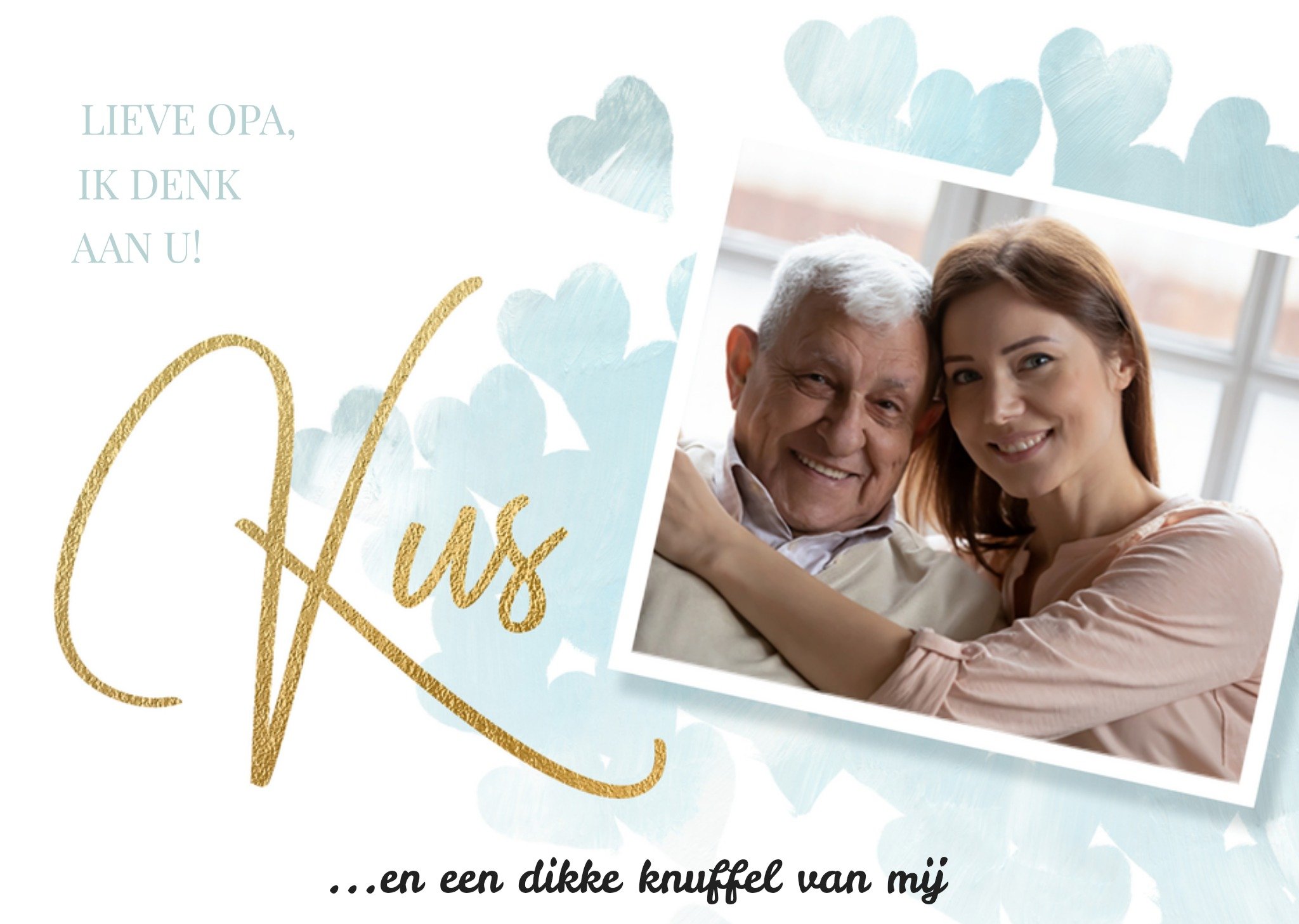 Denken aan kaart foto opa Kaart Luckz