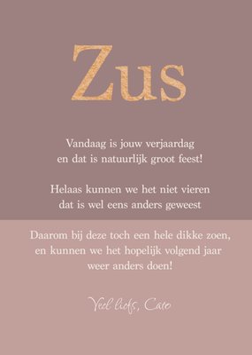 Greetz | Verjaardagskaart | Zus