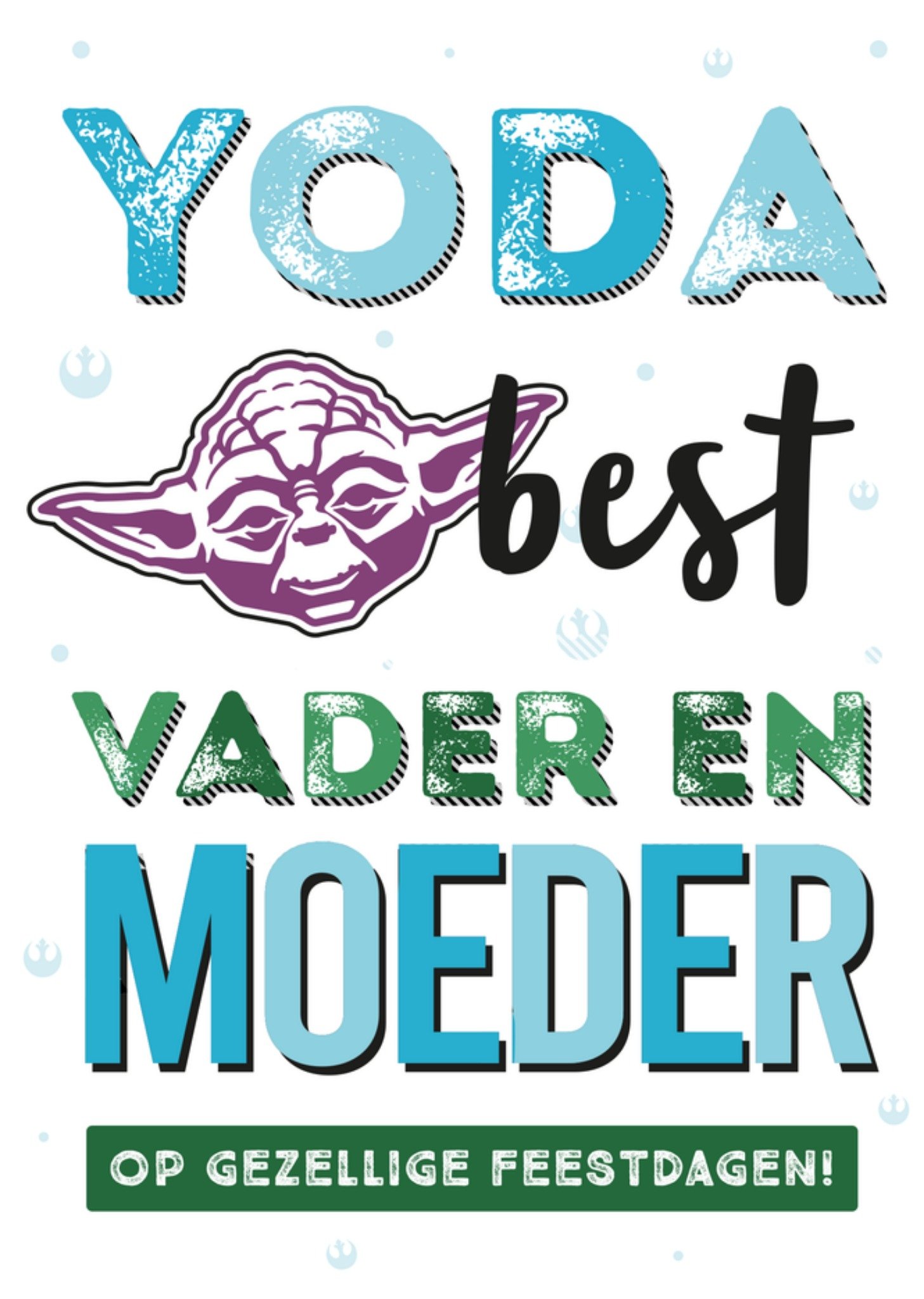 Kerstkaart Yoda Ouders Star Wars