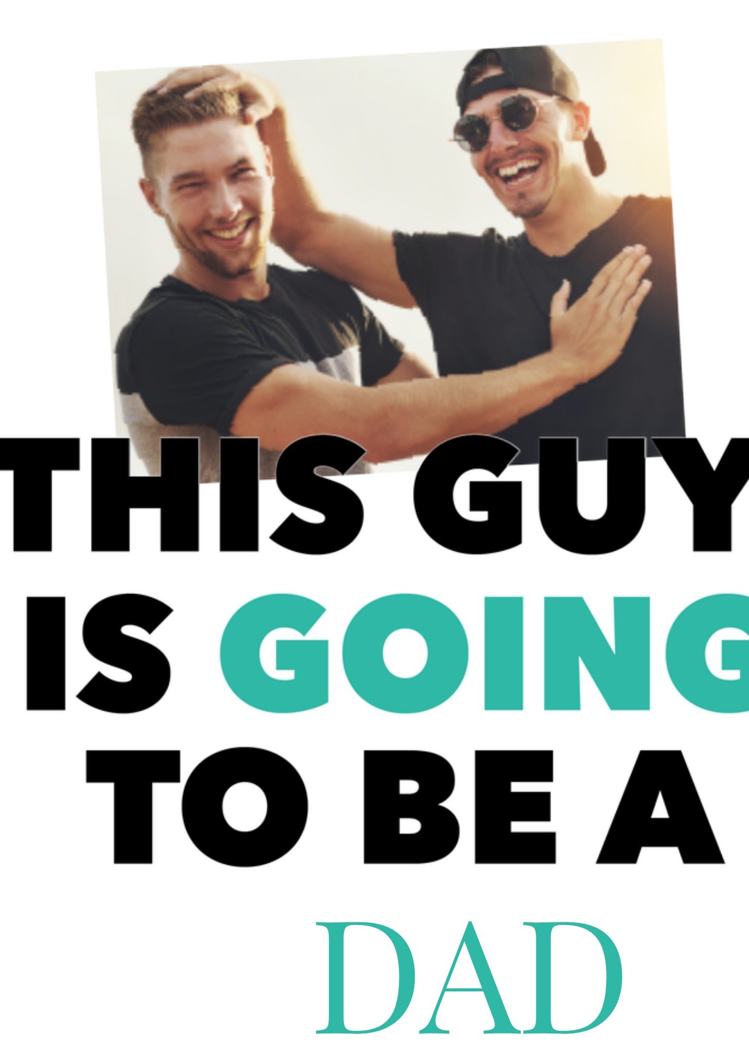 Zwangerschapskaart fotokaart dad Kaart Greetz