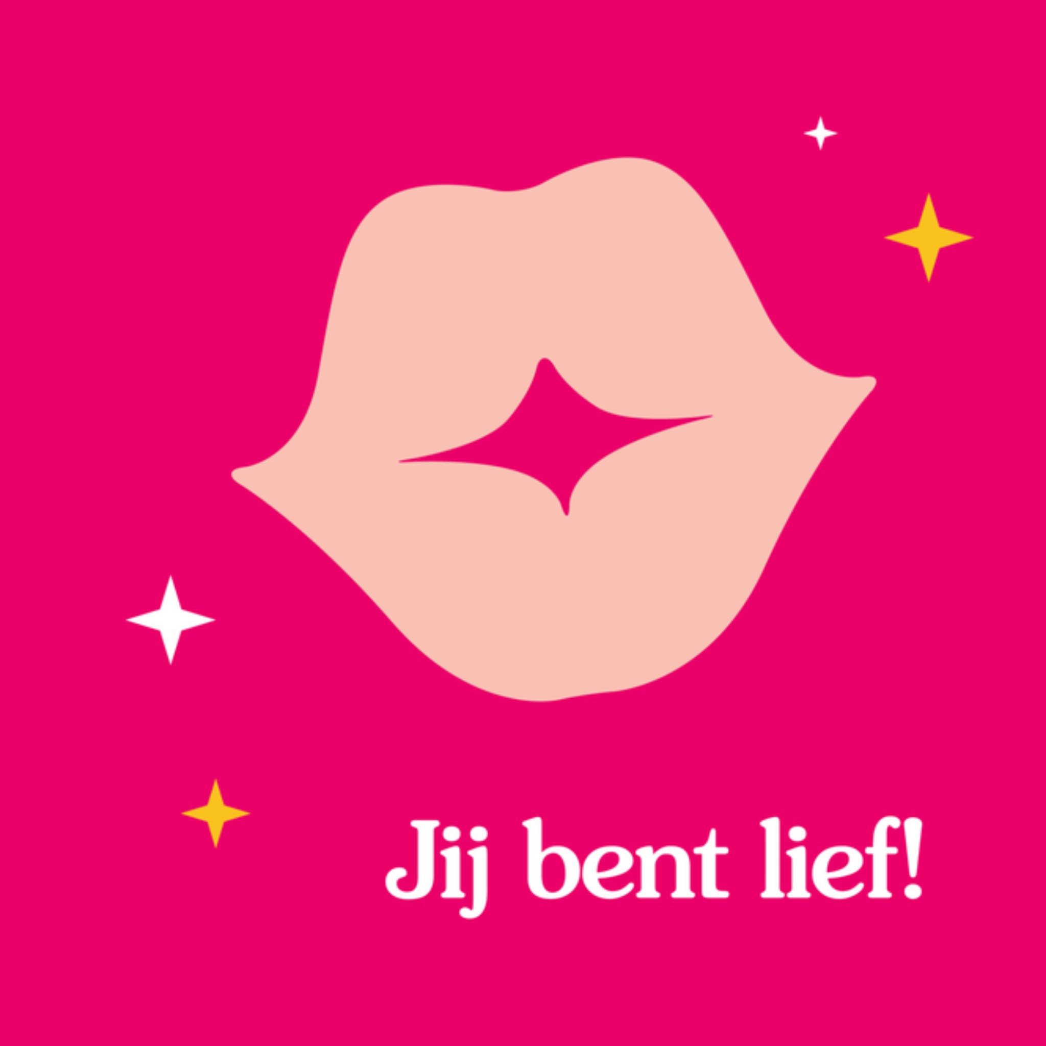 Greetz Valentijnskaart kus Vierkant