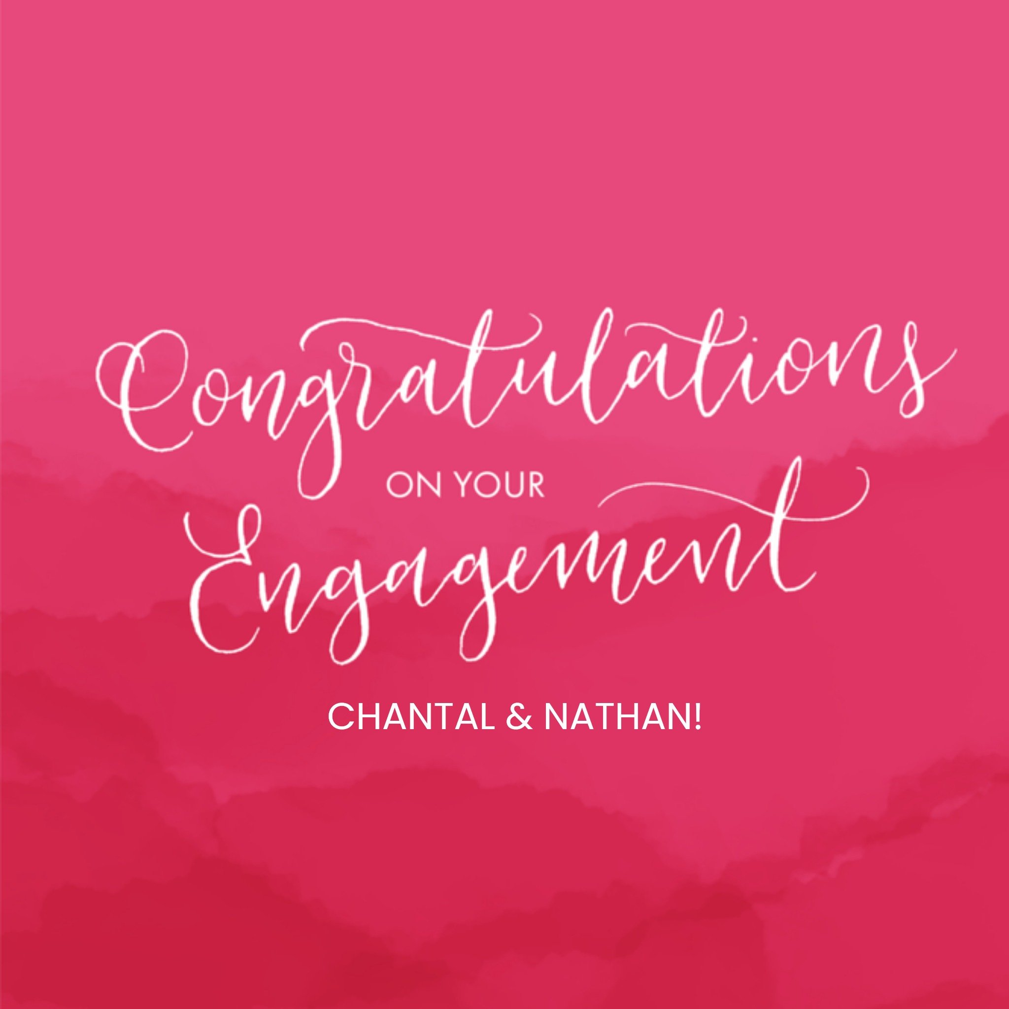 Greetz Huwelijkskaart verloofd met naam Vierkant