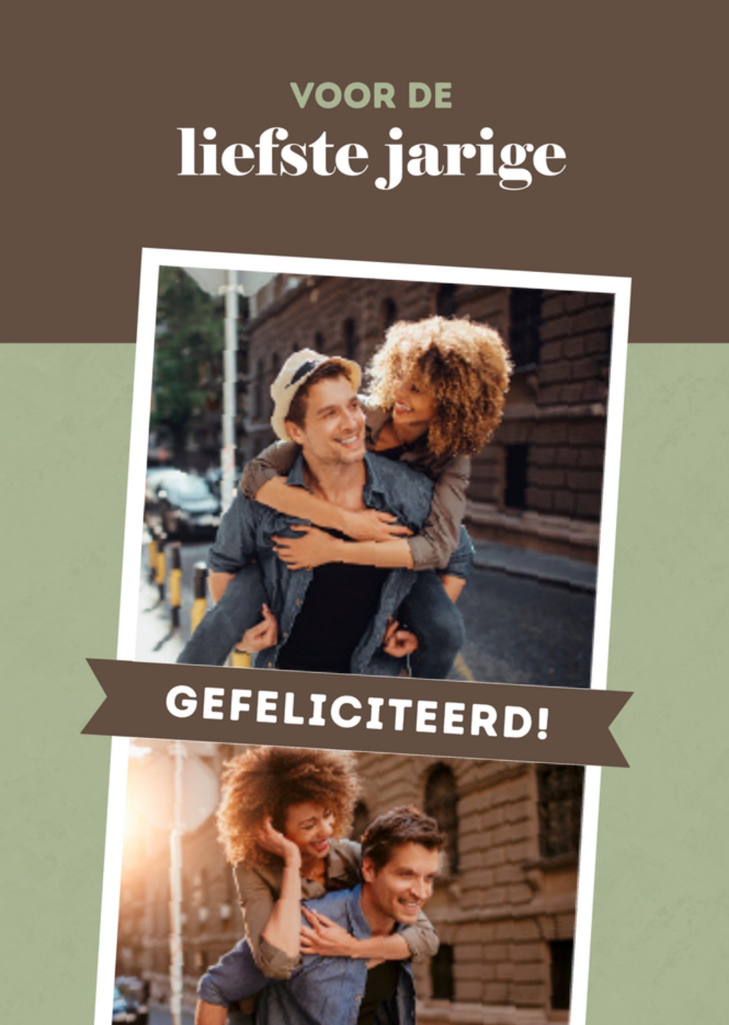 Verjaardagskaart Bruin Wederhelft Kaart Greetz