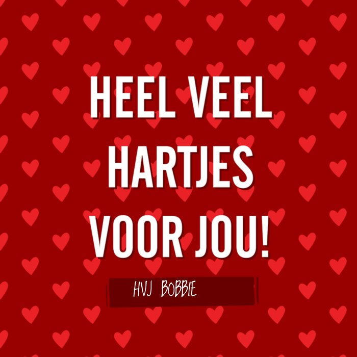 Greetz | Valentijnskaart | Heel veel hartjes