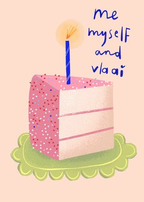 Julia Koopman | Verjaardagskaart | Me Myself And Vlaai