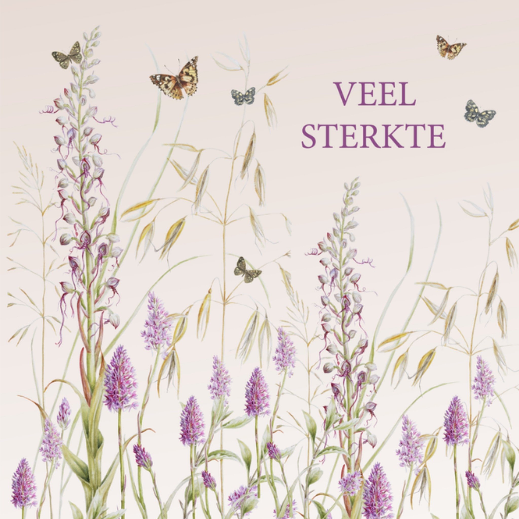 Sterkte kaart bloemen Vierkante Kaart Janneke Brinkman