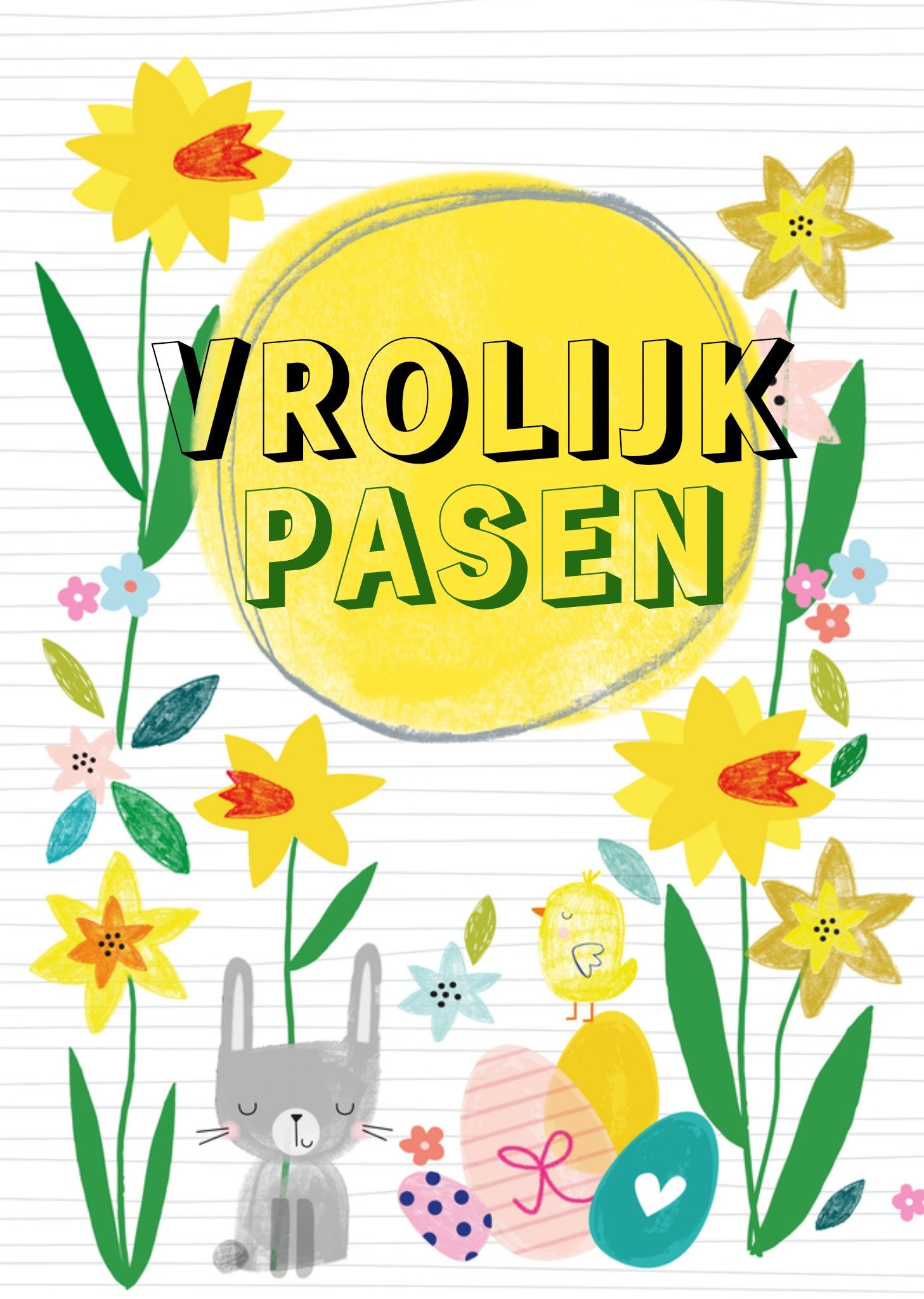 Paaskaart illustratie Kaart TMS
