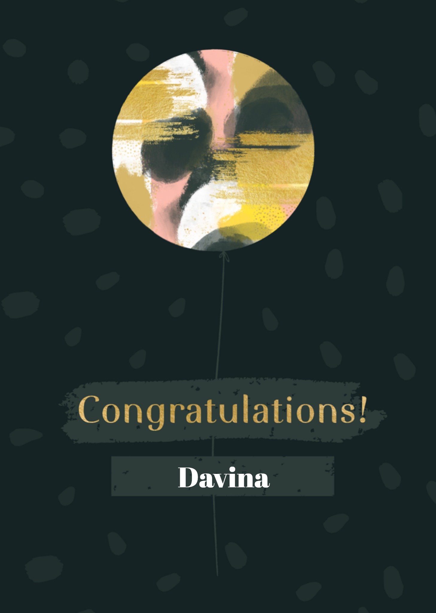 Felicitatiekaart met aanpasbare naam Kaart Greetz