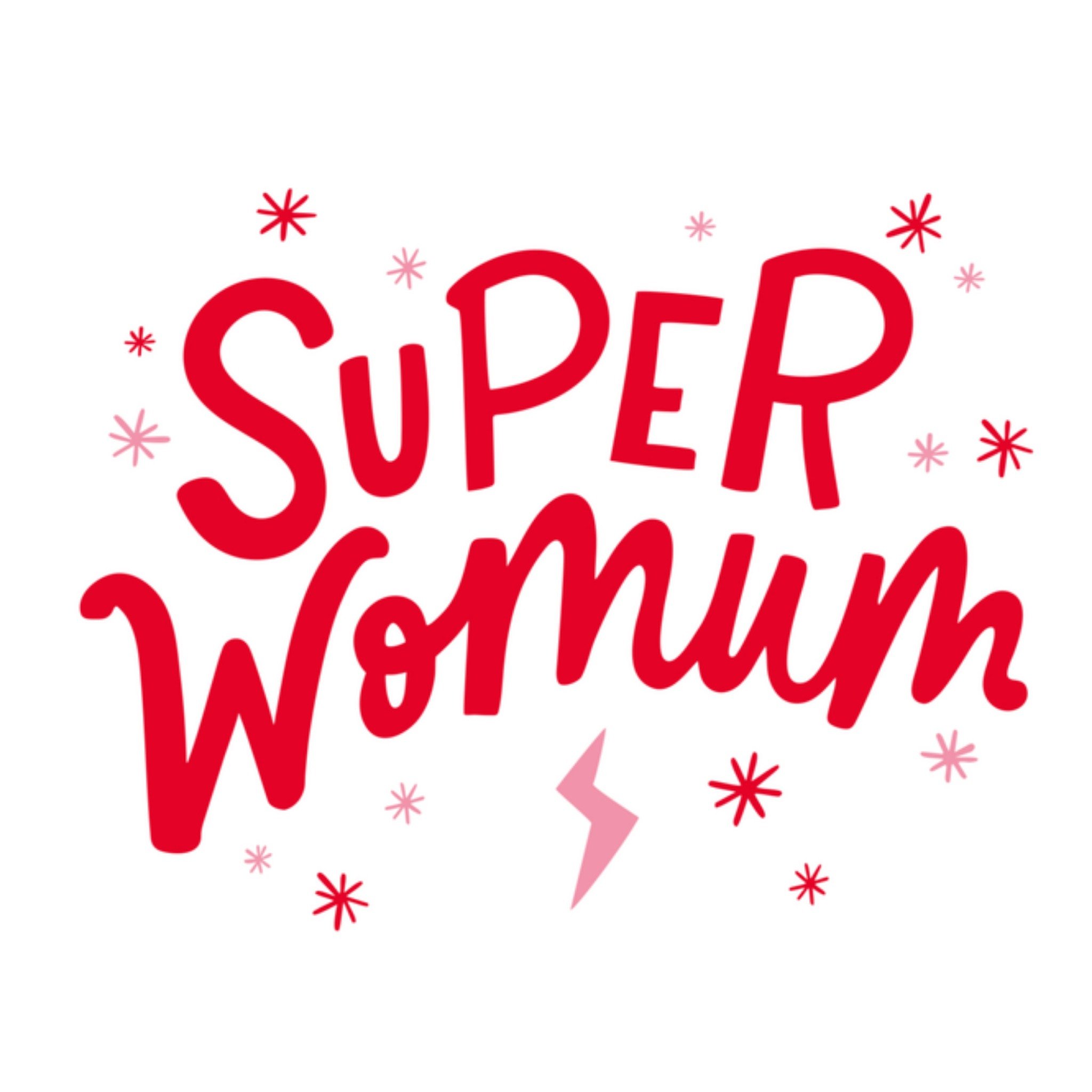 Verjaardagskaart Super womum Vierkante Kaart Dotty Black