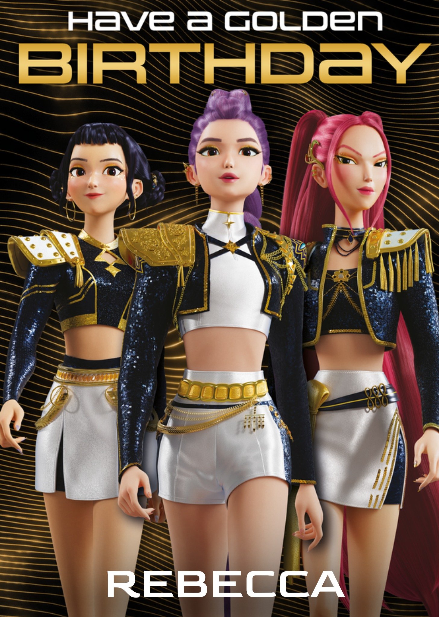 Danilo Verjaardagskaart Golden Birthday KPOP Demon Hunters