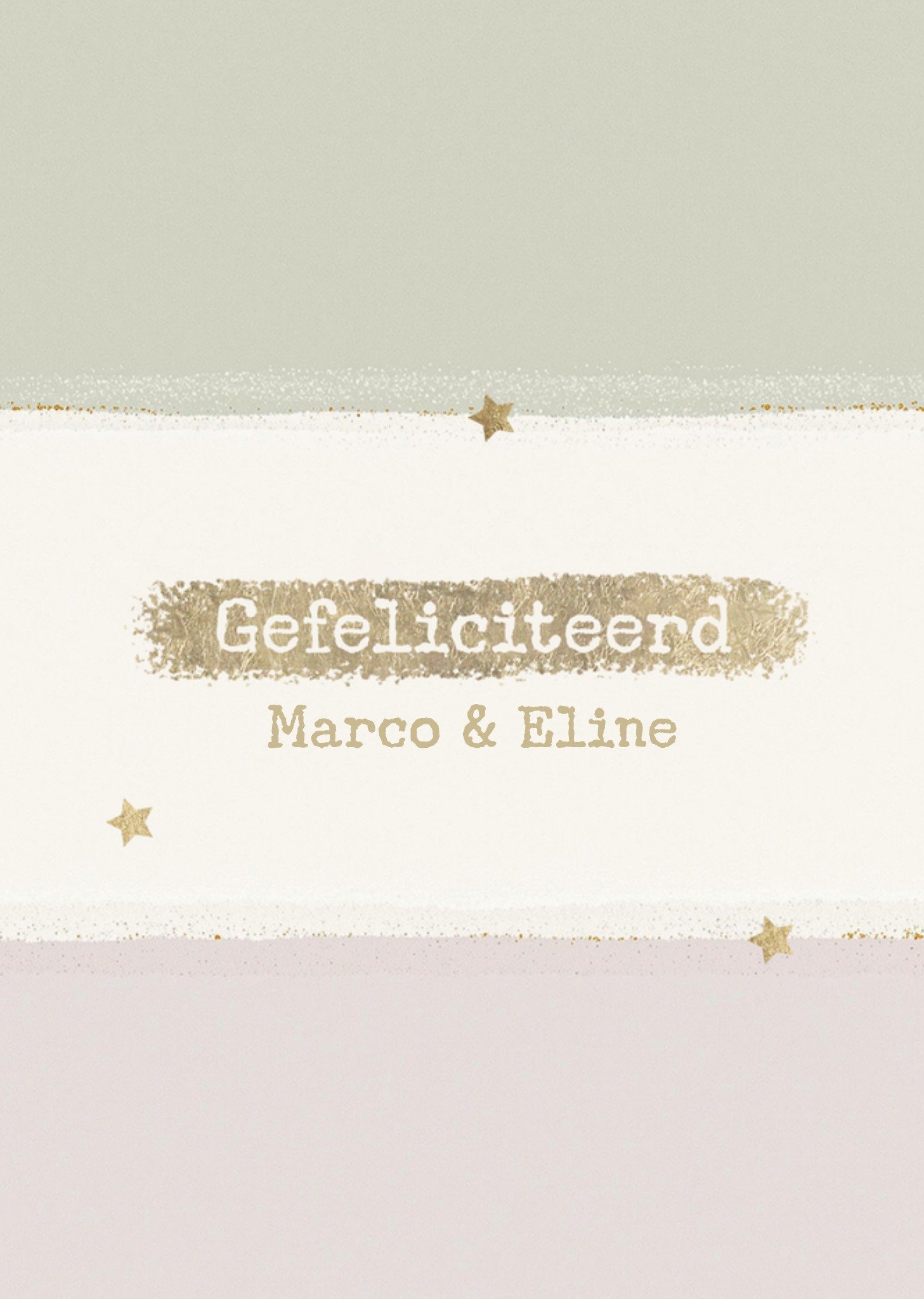 Geboortekaart Gefeliciteerd Greetz