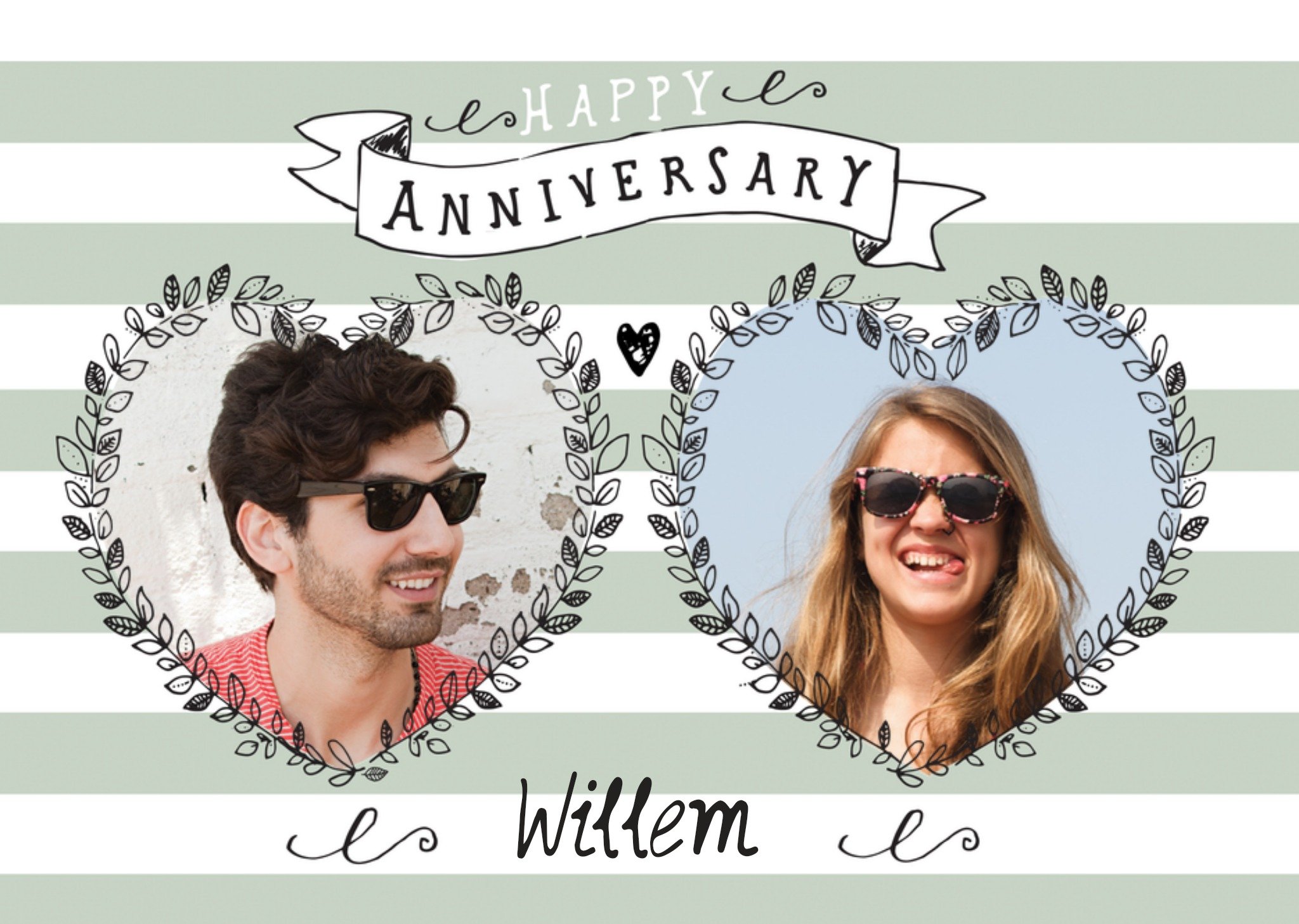 Jubileum kaart Happy Anniversary fotokaart Greetz