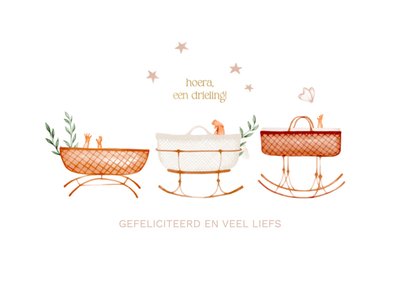 Greetz | Geboortekaart | Drieling