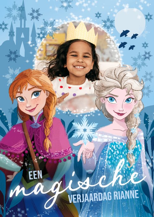 Frozen | Verjaardagskaart | Elsa en Anna | Met foto en naam