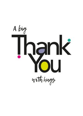 Papagrazi | Bedanktkaart | a big thank you