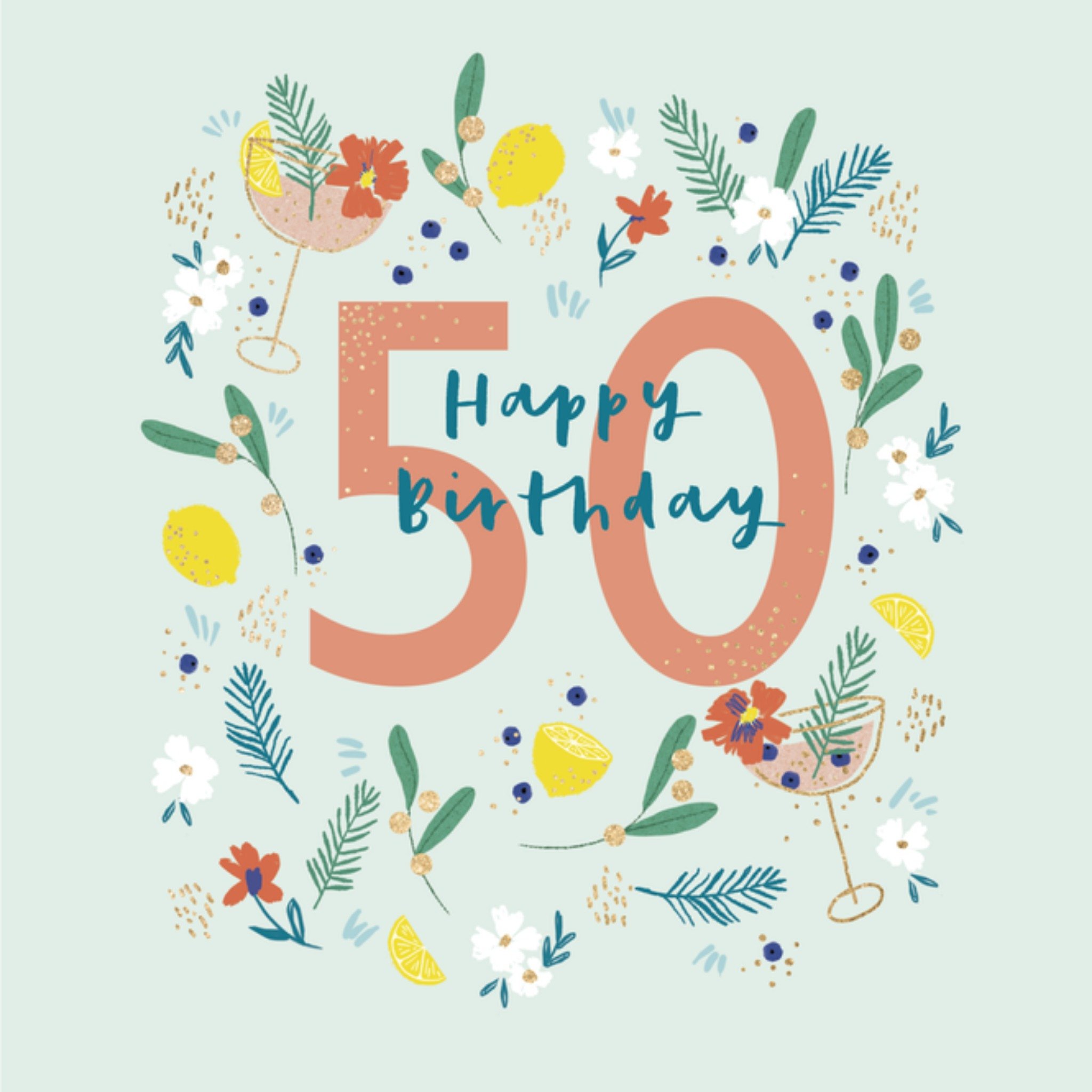 Uk Greetings Verjaardagskaart Bloemen Vierkante Kaart UK Greetings