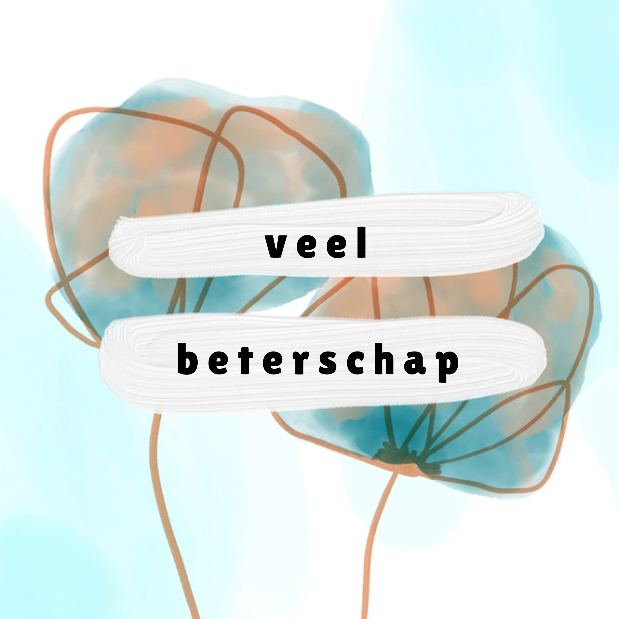 Greetz Denken aan kaart Tekst Vierkant