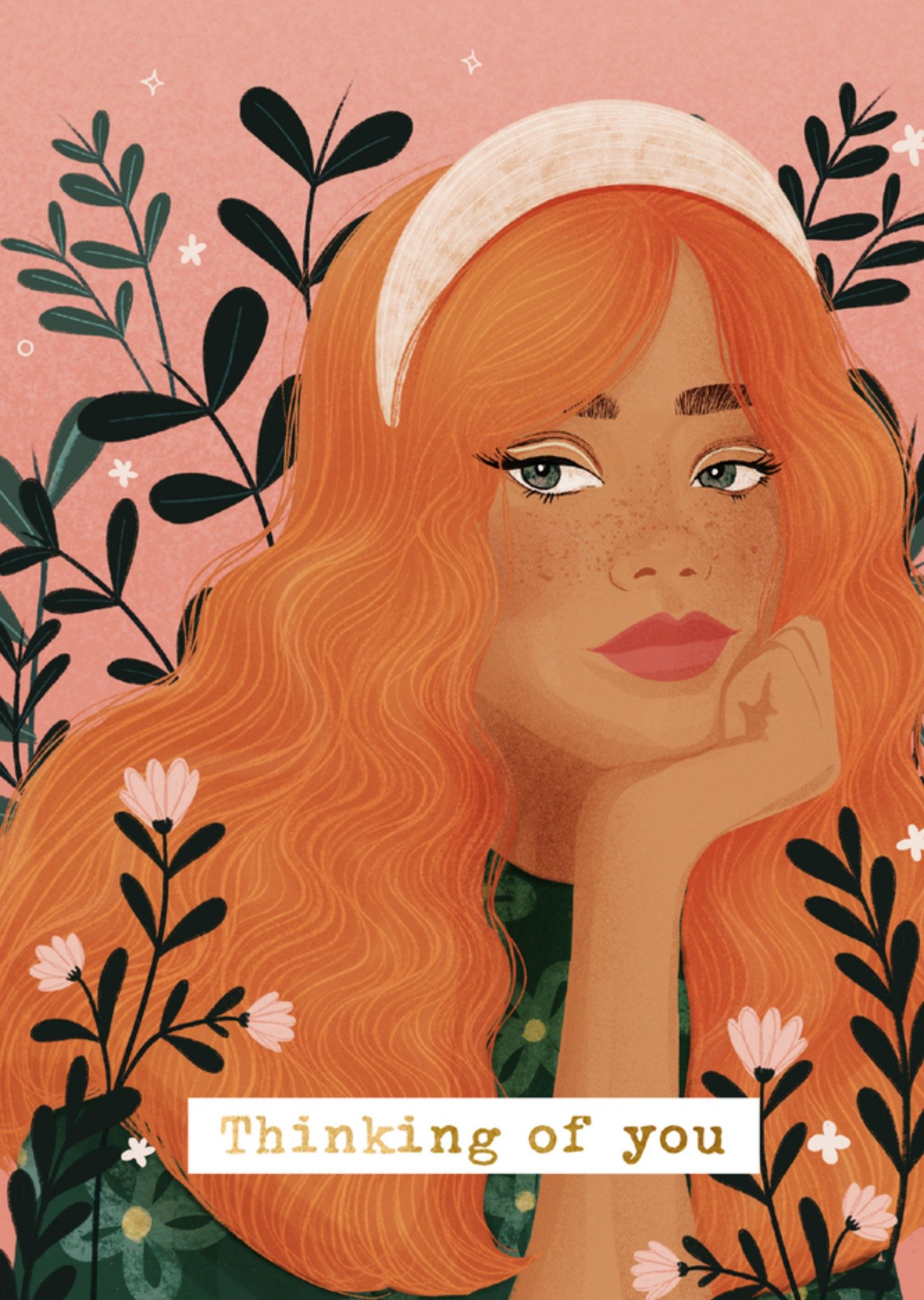 Denken aan kaart illustratie Greetz