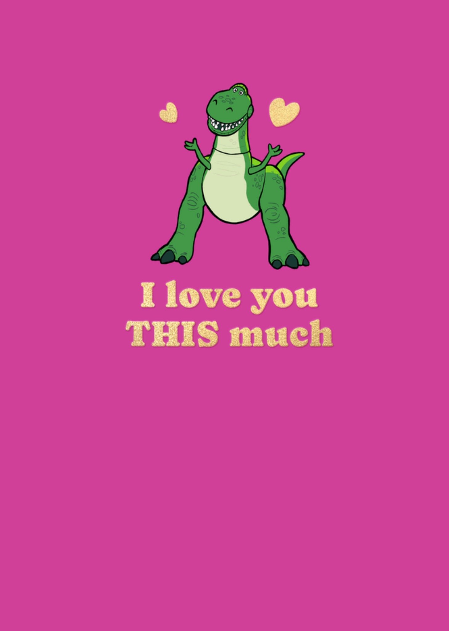 Disney Pixar Verjaardagskaart I love you this much Toy Story