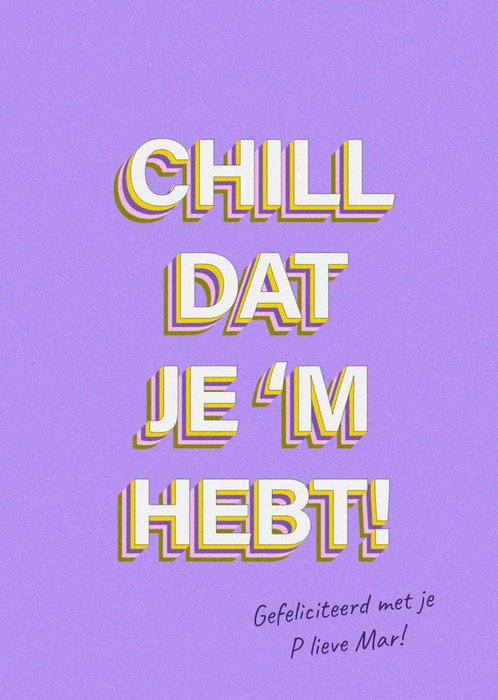 Greetz | Geslaagdkaart | Chill dat j 'em hebt