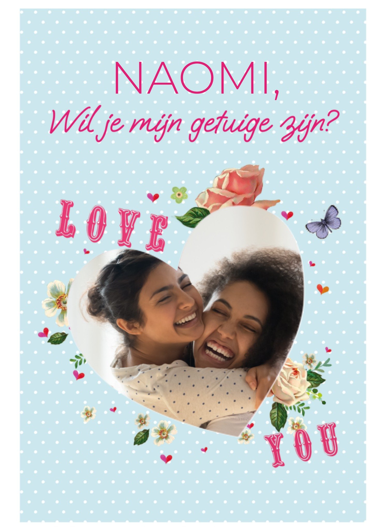 Huwelijkskaart Getuige Kaart Paperclip