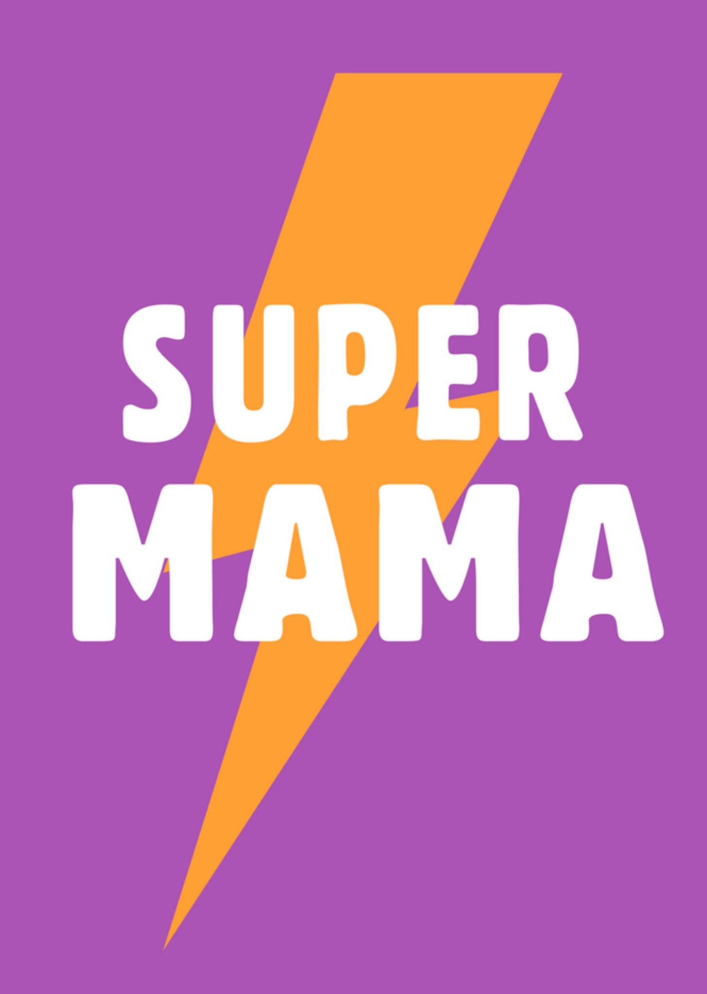 Moederdagkaart super mama Kaart Greetz