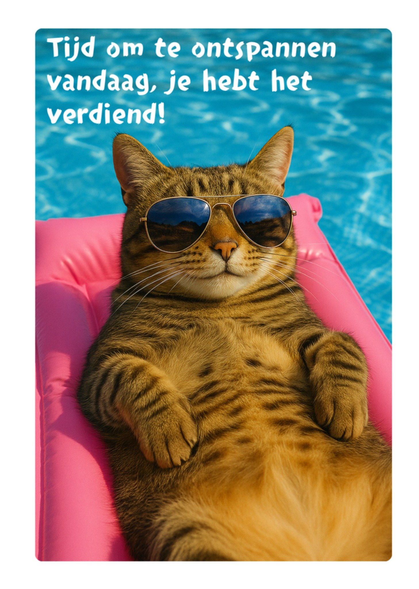 Greetz Vaderdagkaart Tijd om te ontspannen vandaag je hebt het verdiend Standard Card