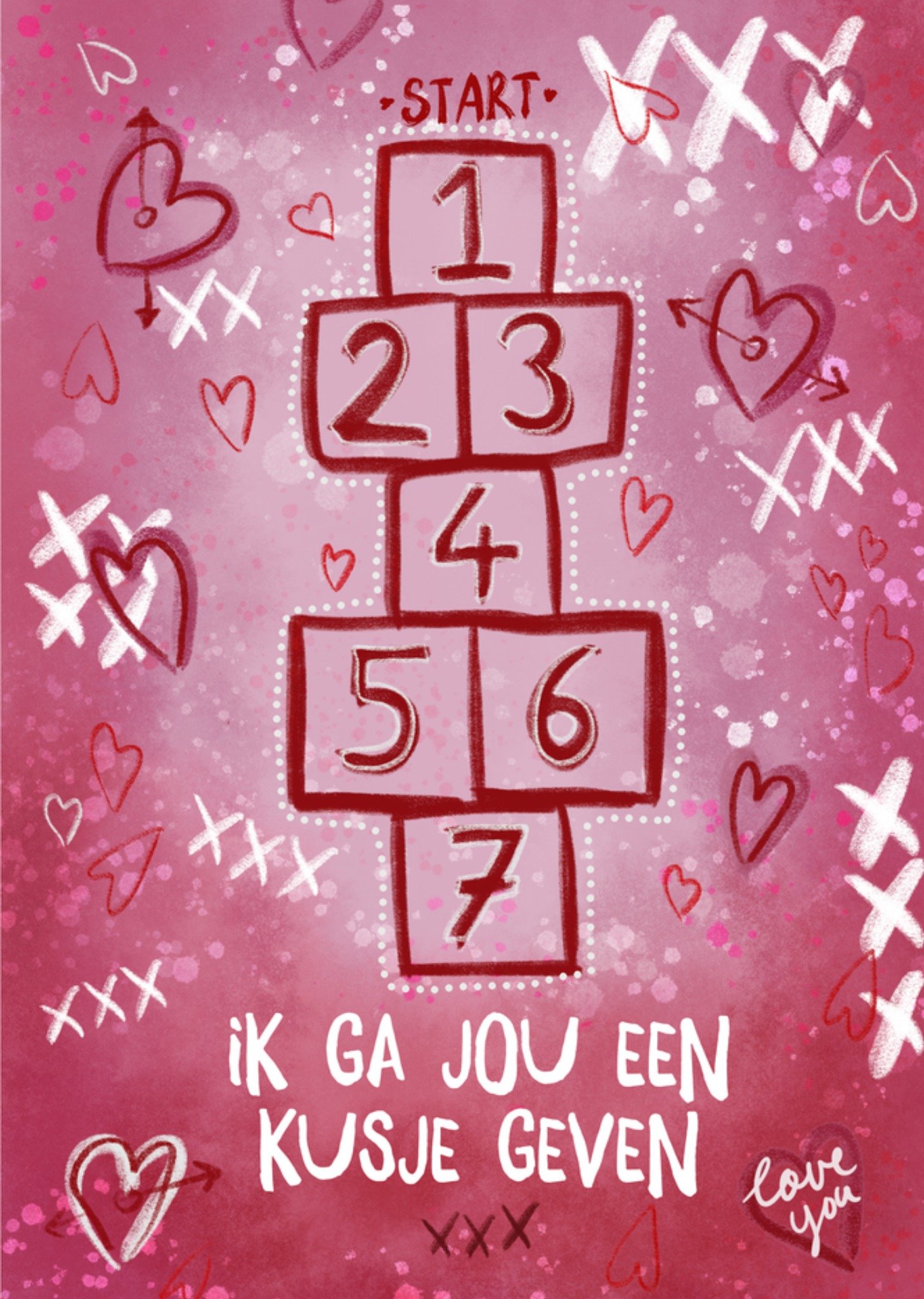 Patricia Hooning Valentijnskaart Kusje Kaart Fishuals