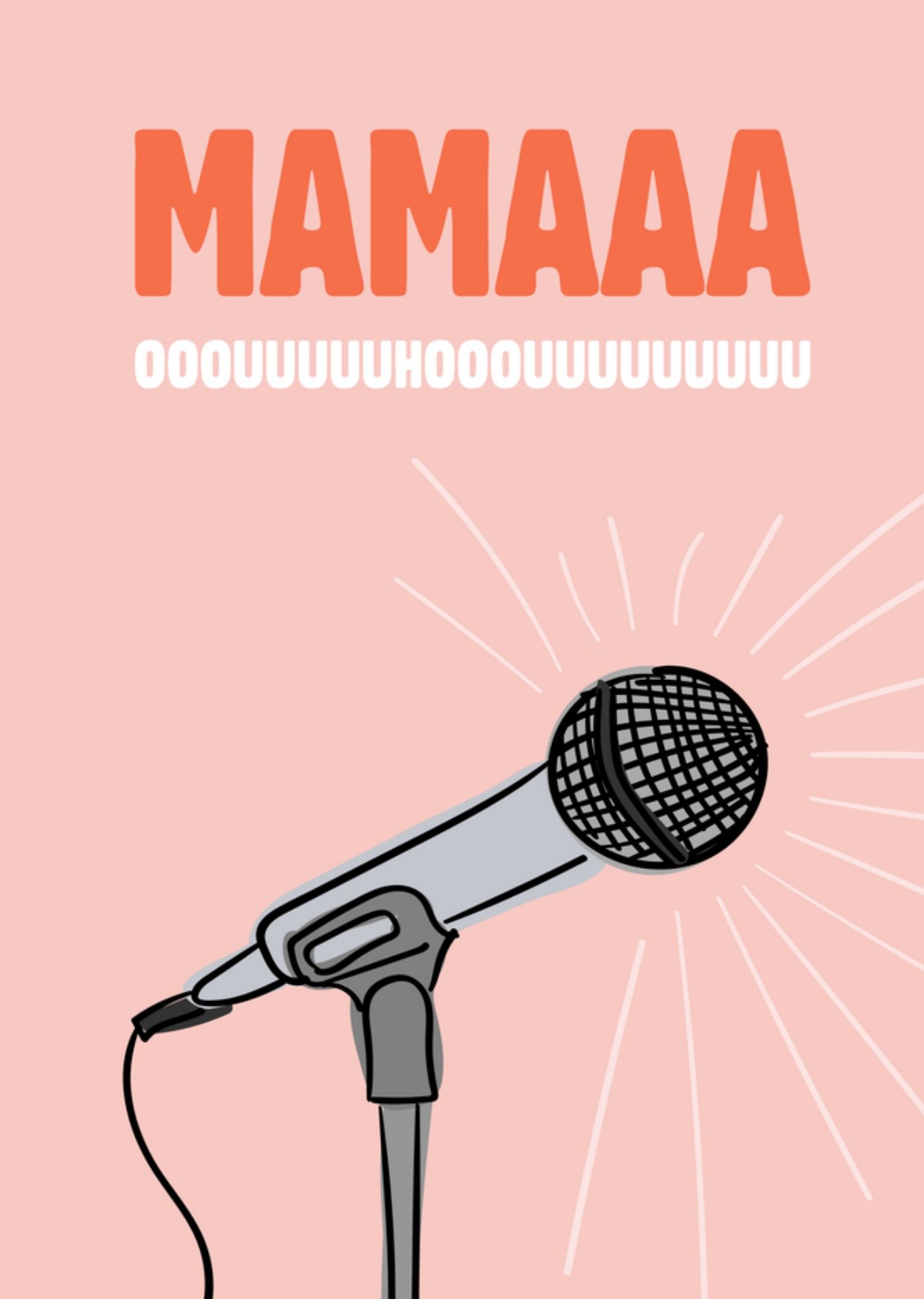 Moederdagkaart microfoon Greetz