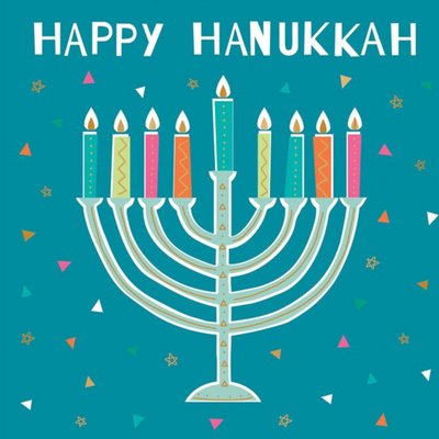 Davora | Chanoeka kaart | Menorah illustratie