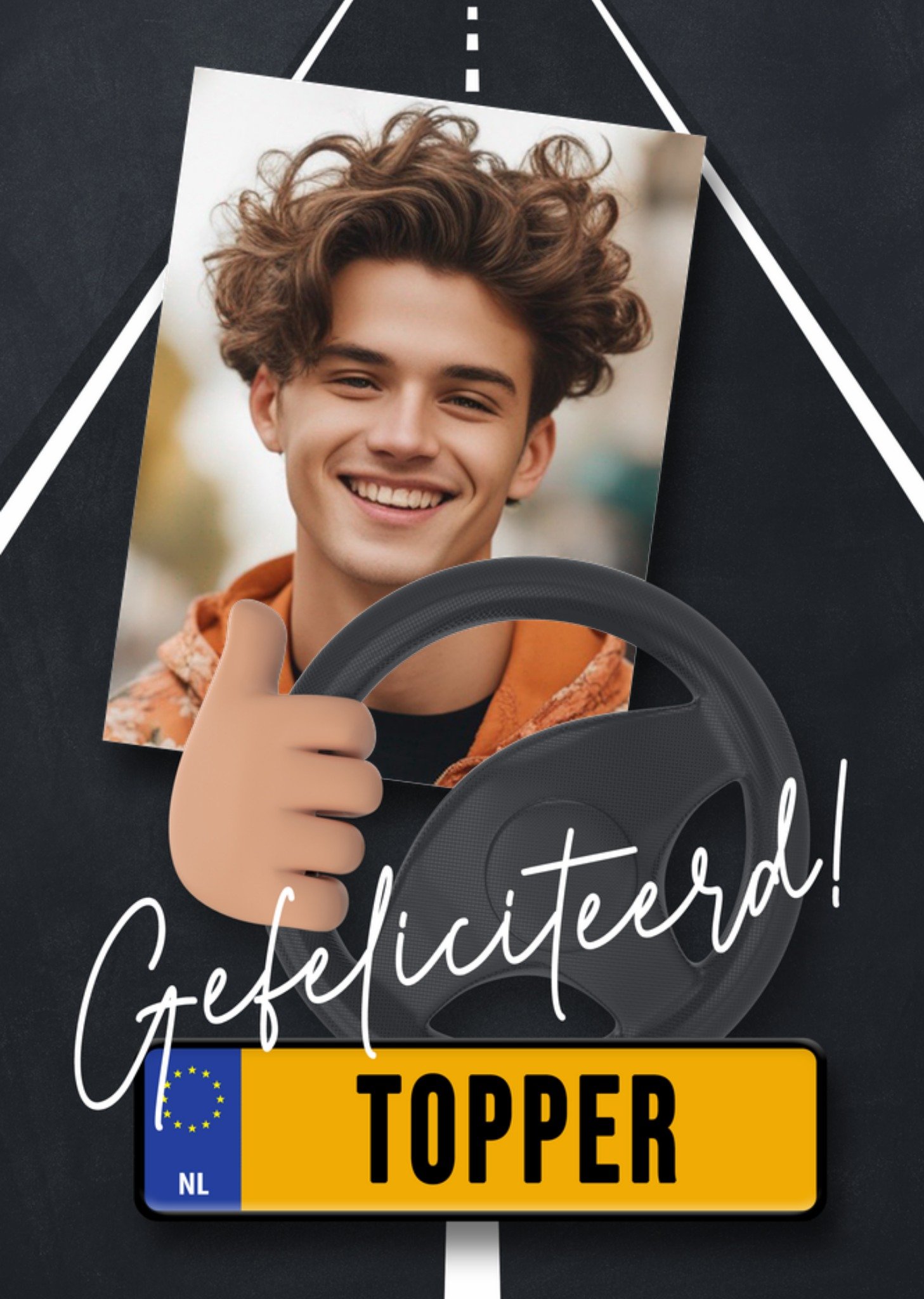 Geslaagd kaart Rijbewijs Met foto Kaart Luckz