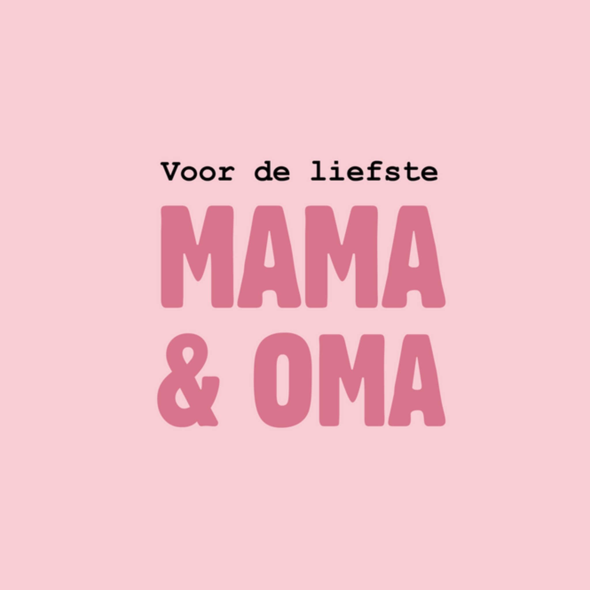 Greetz Moederdagkaart mama en oma Vierkant