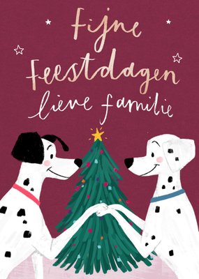 Disney | Kerstkaart | Dalmatiers | Lieve familie