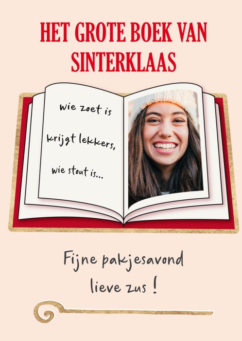 Tsjip | Sinterklaaskaart | fotokaart | zus