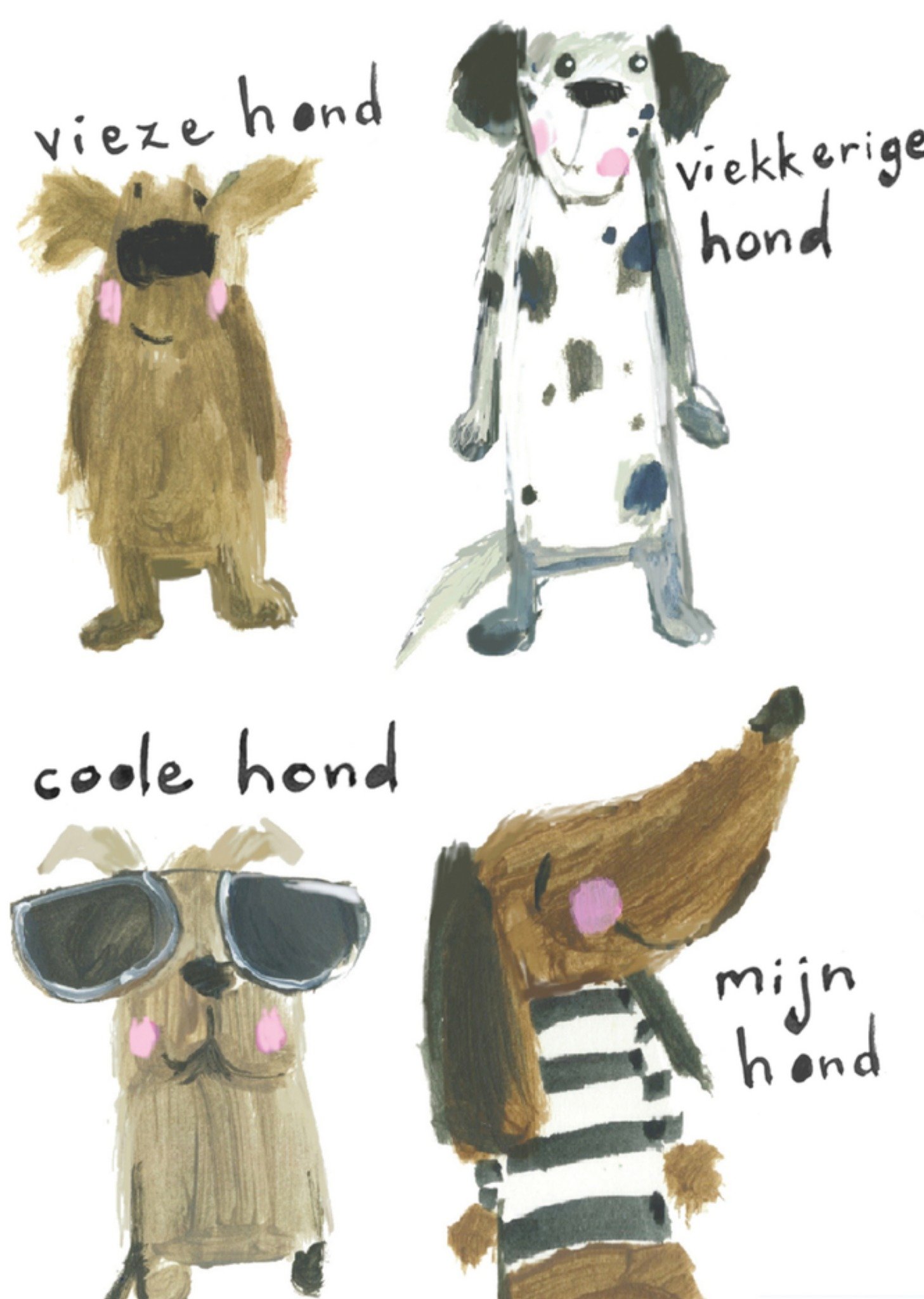 Sooshichacha Verjaardagskaart hondjes Kaart Sooshichacha Limited