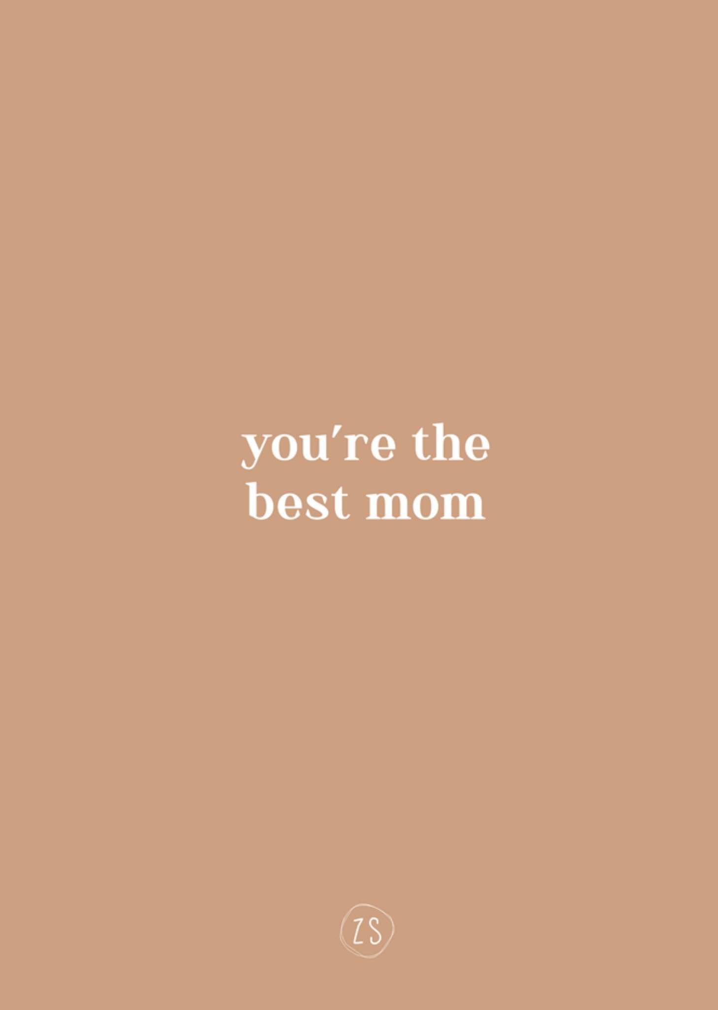 Zusss Moederdagkaart Best Mom Standard Card