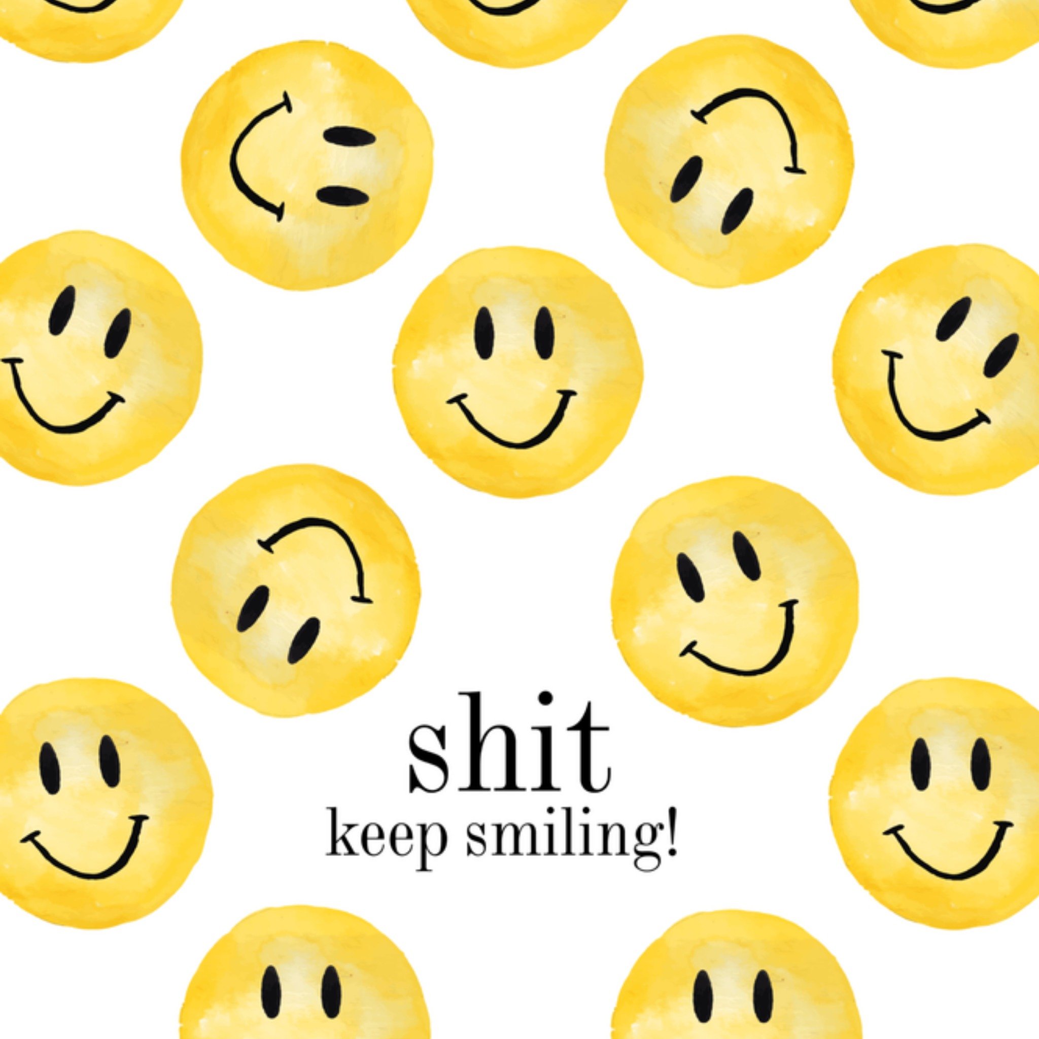 Greetz Gezakt kaart Smiley Vierkant