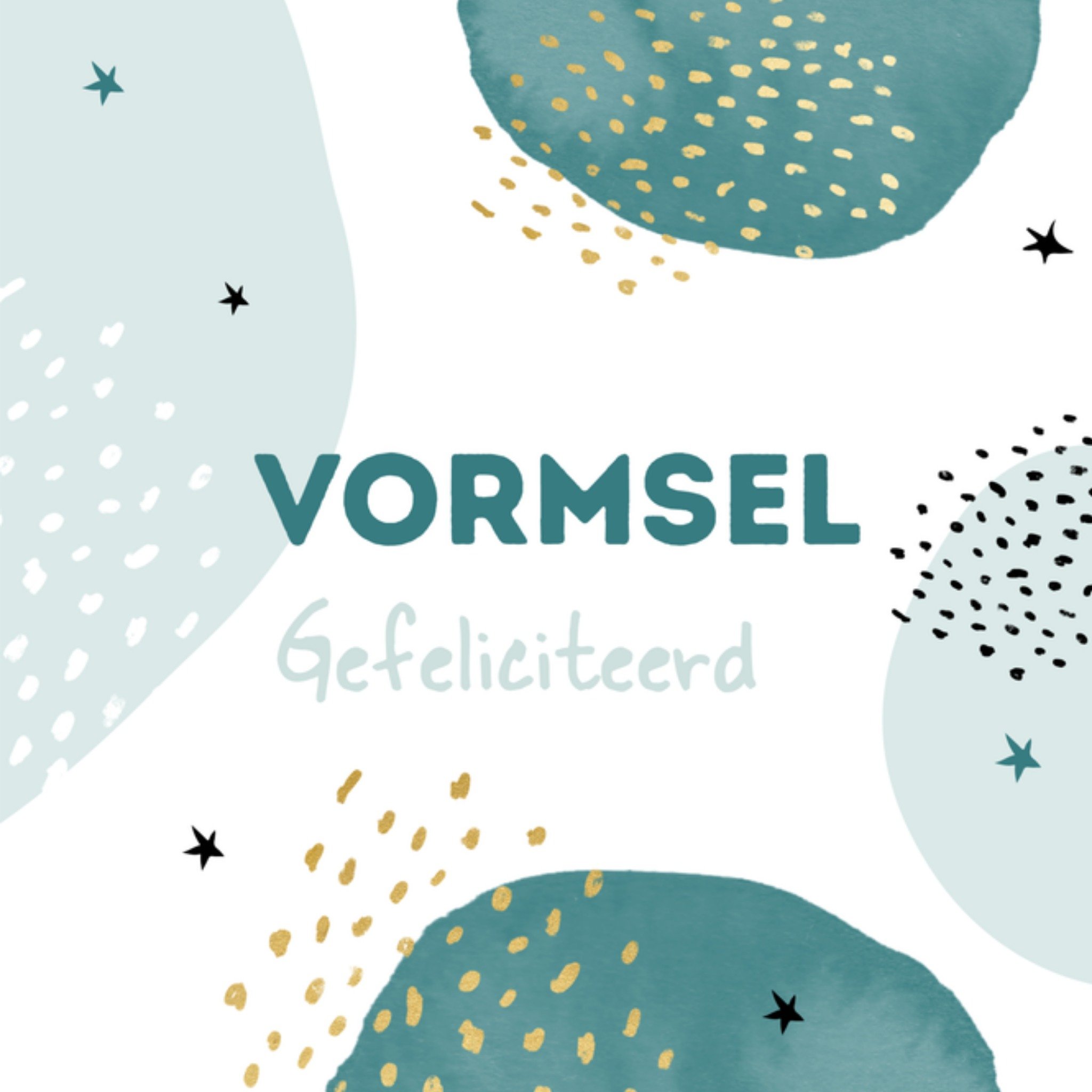 Greetz Vormselkaart kleurrijk Vierkant