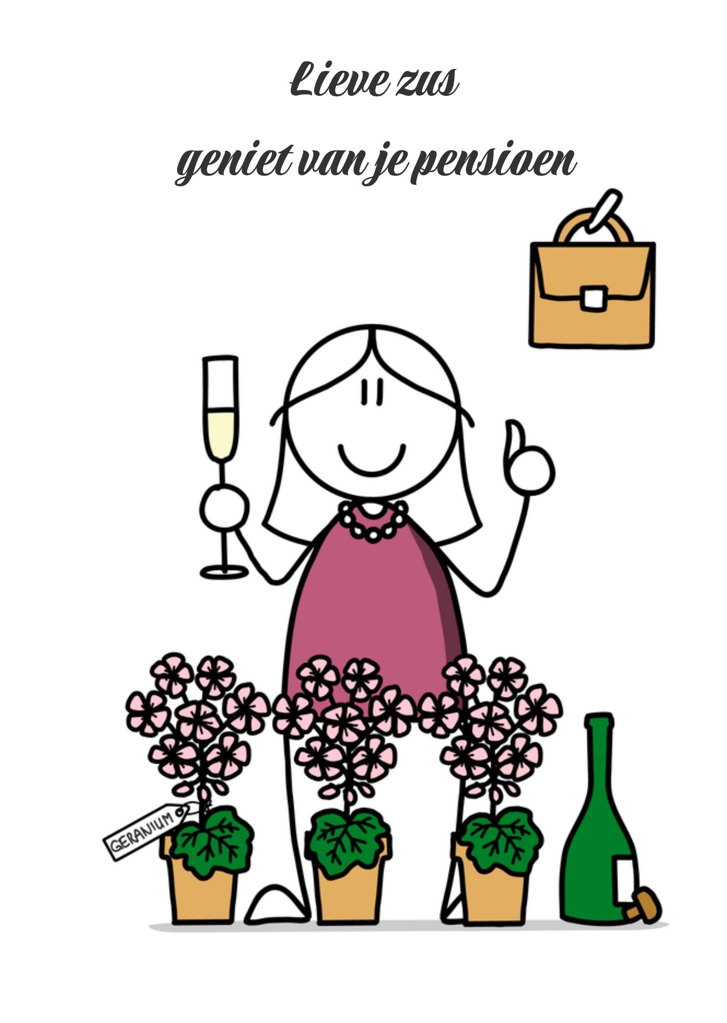 Pensioenkaart Zus Kaart YH Tekent