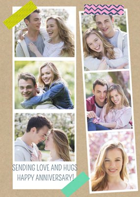 Veel Liefde En Knuffels Fotostrip Collage Jubileum Kaart