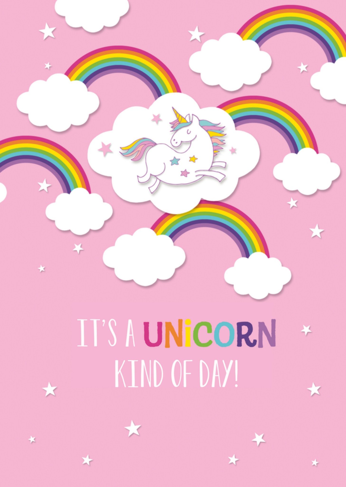 Zomaar Meisje Unicorn Kaart TMS