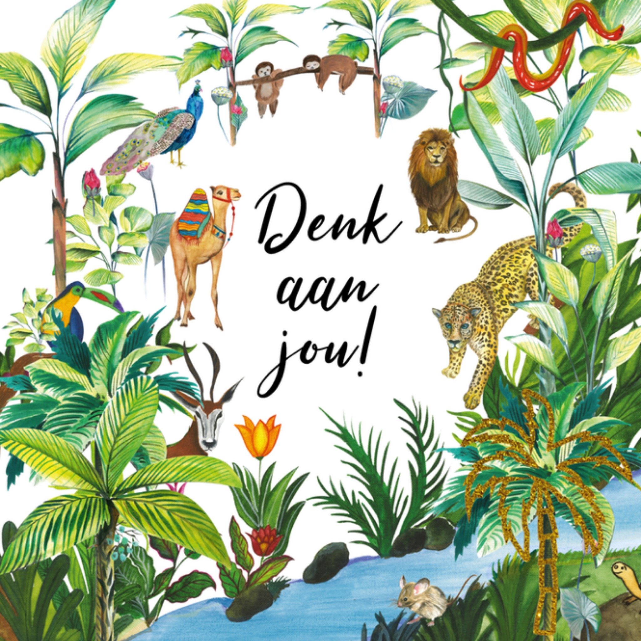 Denken aan kaart Denk aan jou! Paperclip