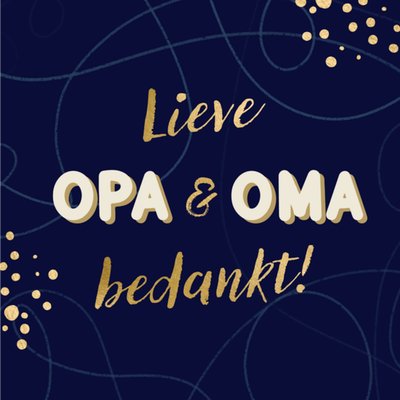 Greetz | Bedanktkaart | Lieve Opa en Oma