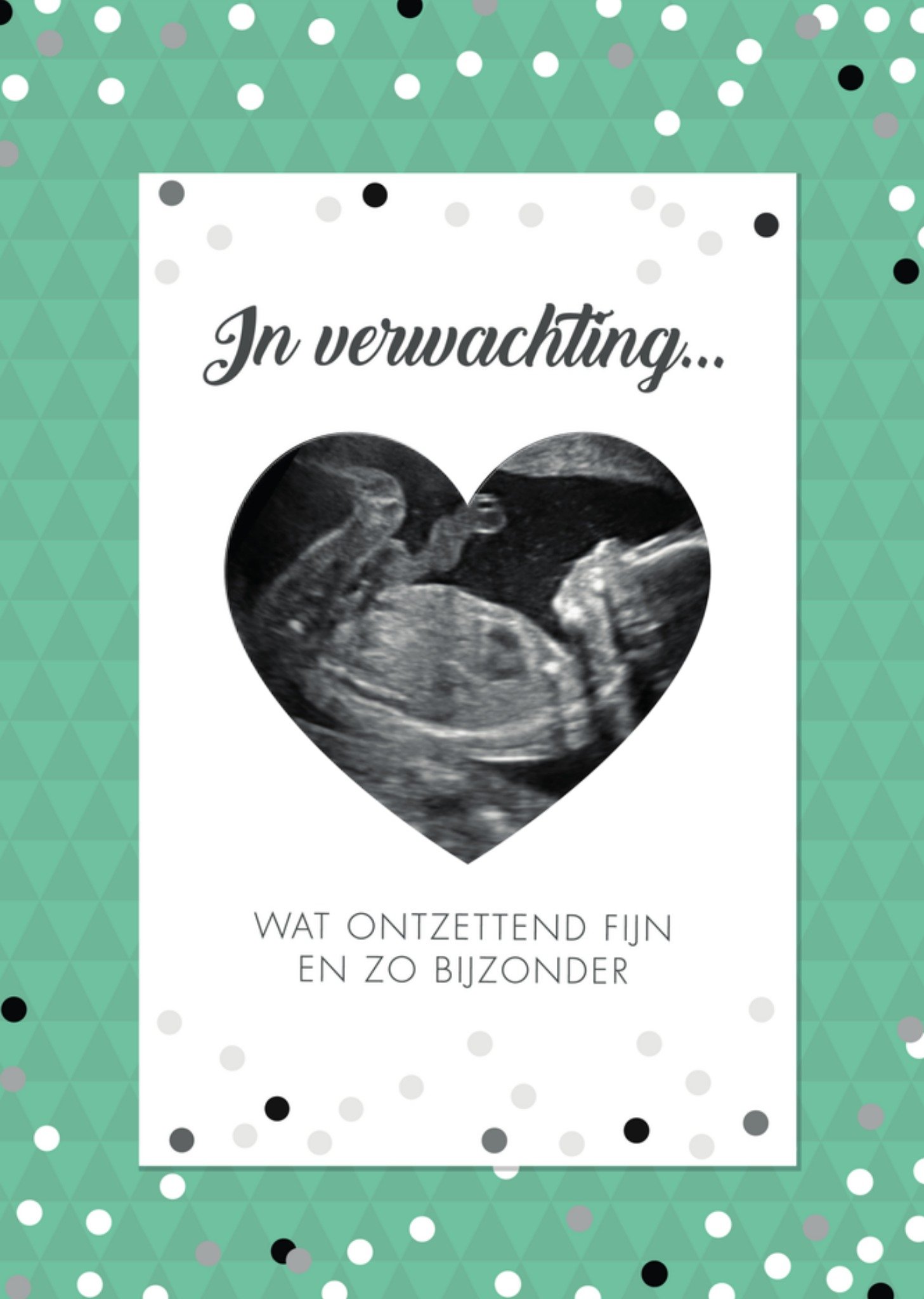 Zwangerschapskaart fotokaart Kaart Paperclip