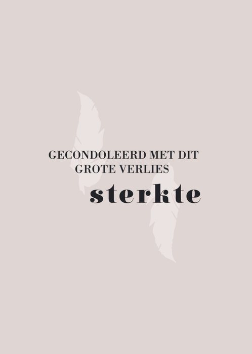 Greetz | Condoleancekaart | Gecondoleerd