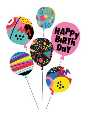 Papagrazi | Verjaardagskaart | kleurrijke ballon
